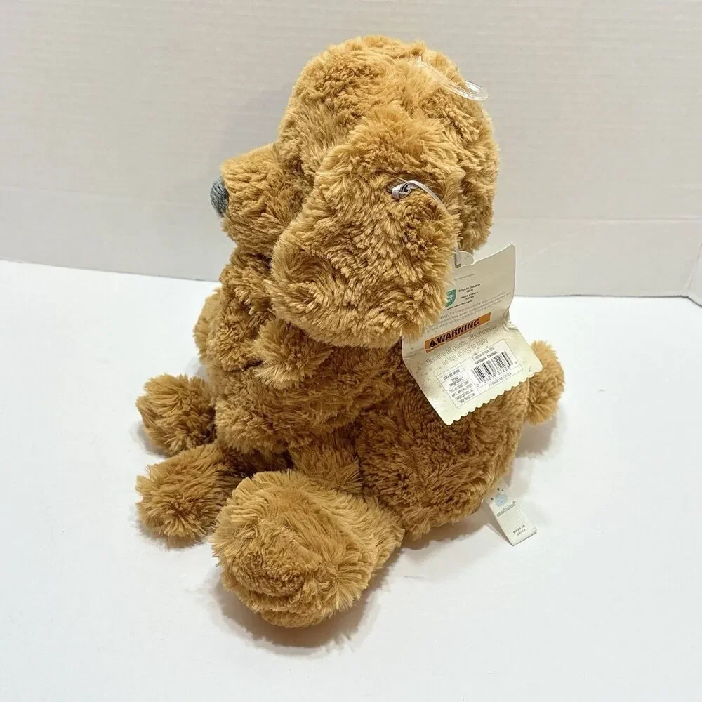Cloud Island Mom and Baby Dog Plush Toy Rattle Set 15
